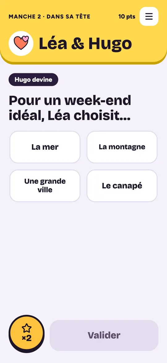 Zero Secret — jeu de soirée — écran 3