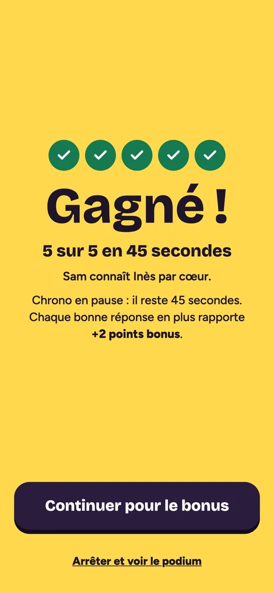 Zero Secret — jeu de soirée — écran 6